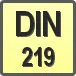 Piktogram - Typ DIN: DIN 219